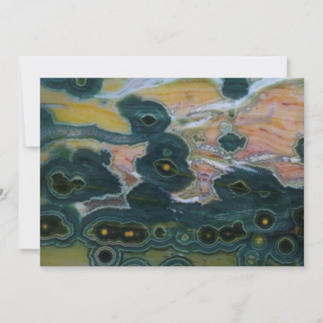 Ocean Jasper Slab Thank You Card (Front)