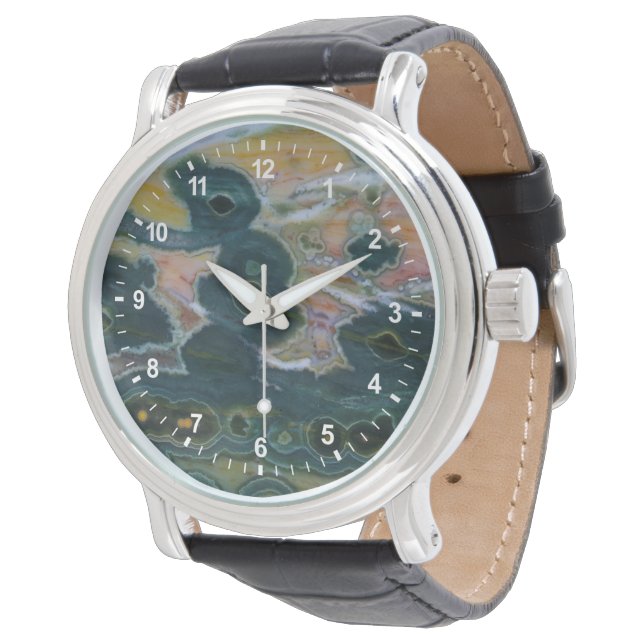 Ocean Jasper Slab Watch (Angled)