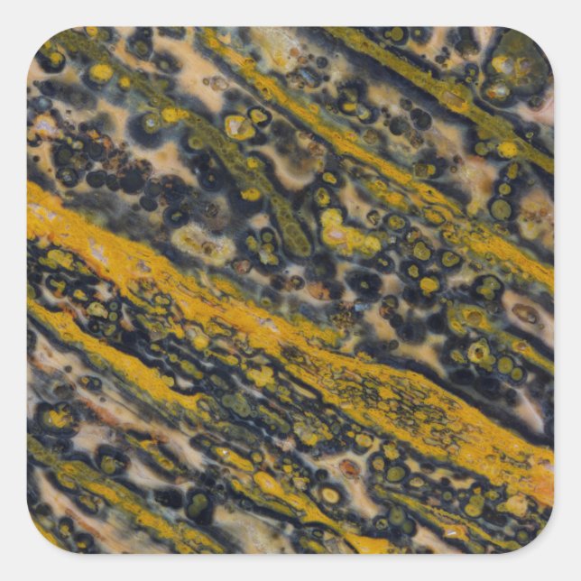 Ocean Jasper Square Sticker (Front)
