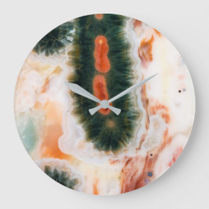 Ocean Jasper Stone found in Madagascar Large Clock