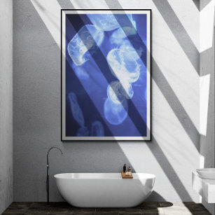 Ocean Jellyfish Photography Poster