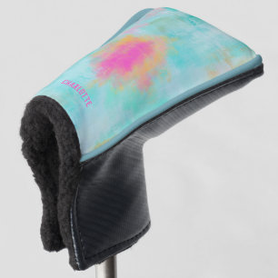 Ocean Joyride - Blue Turquoise Abstract Art Golf Head Cover