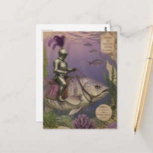 Ocean Knight Fantasy Postcard