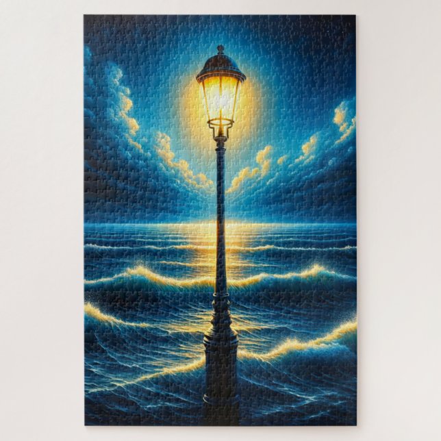 Ocean Lamppost  Jigsaw Puzzle (Vertical)