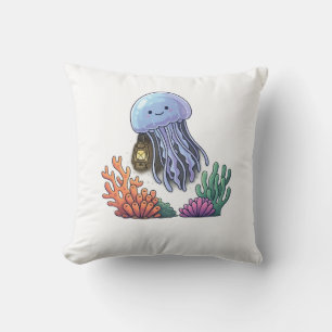 Ocean Lantern Jellyfish Cushion