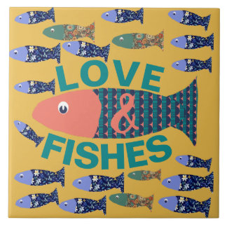 Ocean life, beach house, fish lover tile