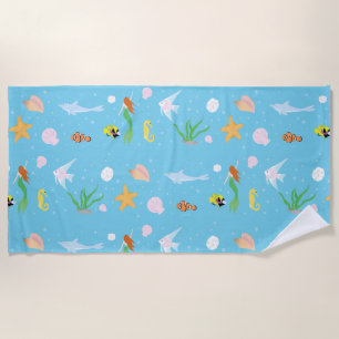 Ocean Life Beach Towel