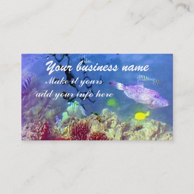 Ocean life Business Card (Front)