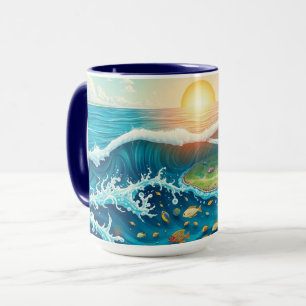 Ocean Life Harmony with Renewable Energy Mug