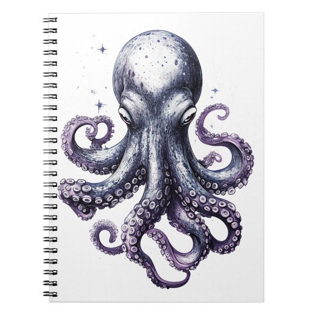 Ocean Life Octopus Notebook (Front)