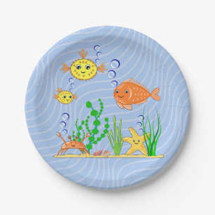 Ocean Life Paper Plate