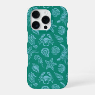 Ocean Life Pattern - Sea Aesthetic iPhone 16 Pro Case