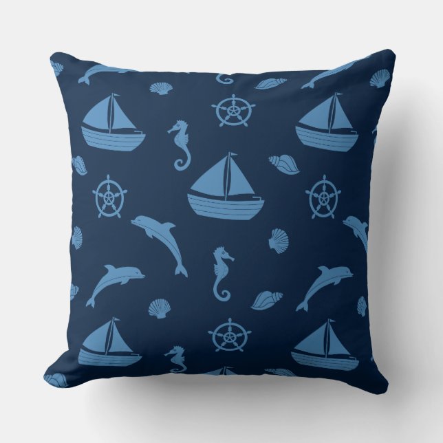 ocean life pillow (Front)