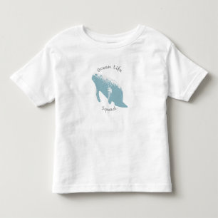 Ocean Life Squad® Manatee Design for Ocean Lovers Toddler T-Shirt
