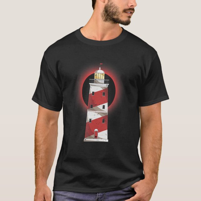 Ocean Lighthouse Sea Nautical Lighthouse T-Shirt (Front)
