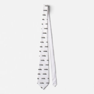 Ocean Liner at Sea Line Drawing Tie