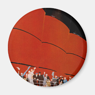 Ocean Liner Bon Voyage Magnet