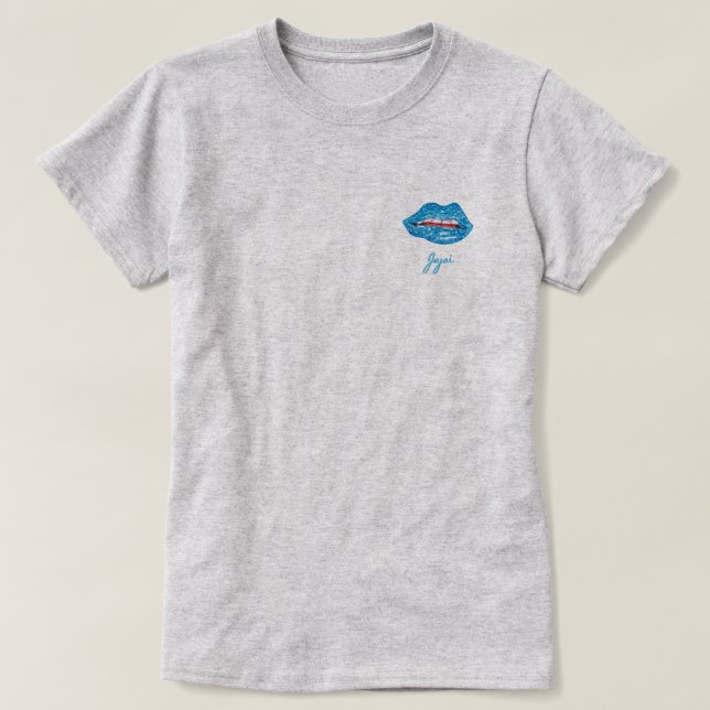 Ocean Lips T-Shirt (Design Front)