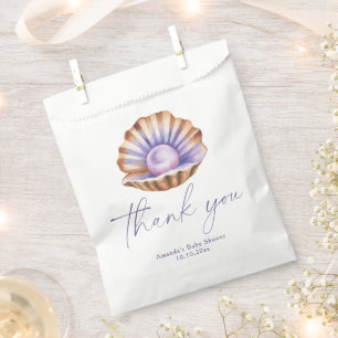 Ocean Little Pearl Baby Shower Thank you Favour Bags