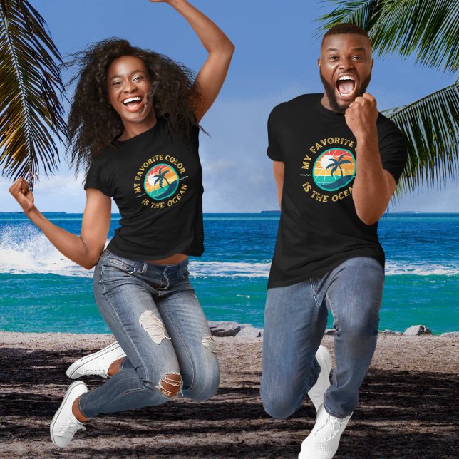 Ocean  Lover Womens T-Shirt (My Favorite Color is the Ocean T-Shirt)