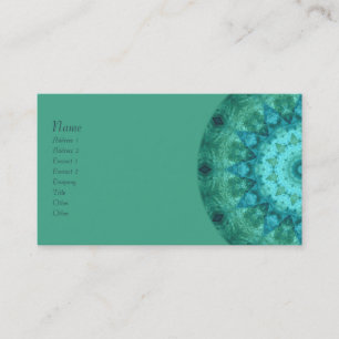 Ocean Medallion Kaleidoscope Business Card