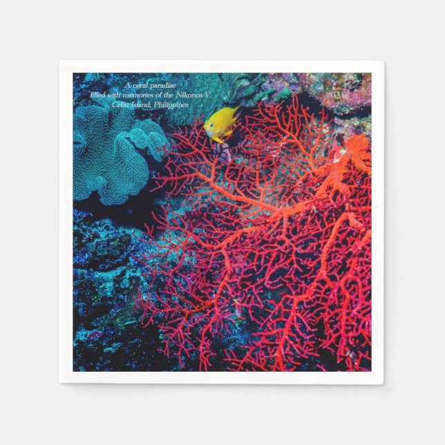 Ocean Memory / Coral reef scenery Napkin (Front)