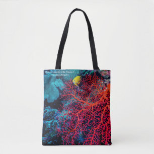 Ocean Memory / Coral reef scenery Tote Bag