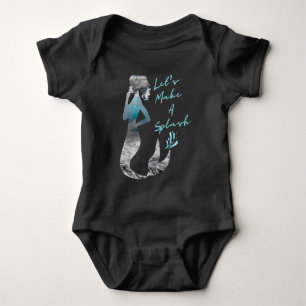 Ocean Mermaid Let's Make A Splash Baby Bodysuit