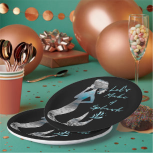 Ocean Mermaid Let's Make A Splash Paper Plate