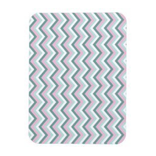 Ocean Mist Chevron Pattern Magnet