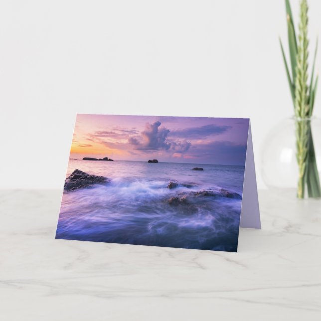 ocean mist greeting card (Front)
