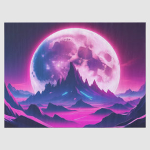 ocean mooon decoupage tissue paper