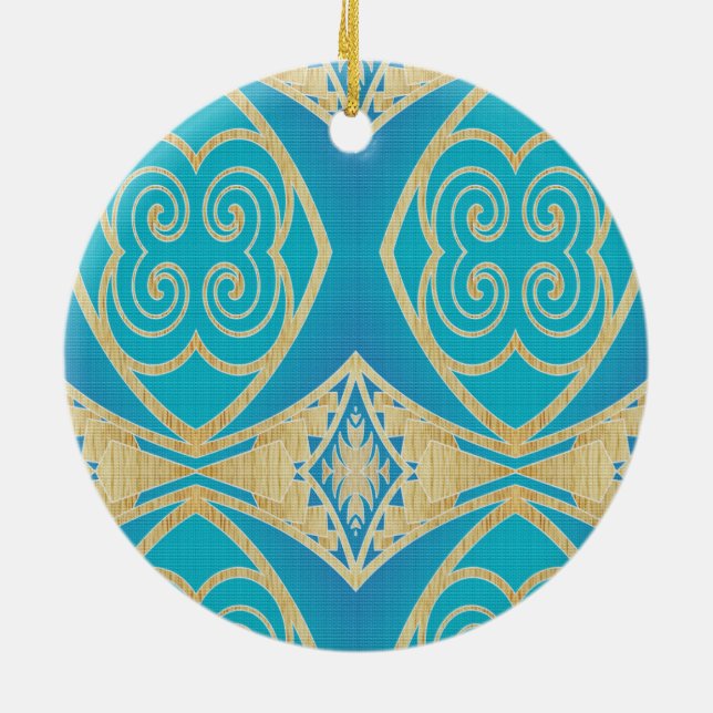 Ocean Navigator Ceramic Tree Decoration (Back)