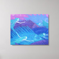 Ocean Nomads, Nautical Fantasy Art Mermaids & Fish