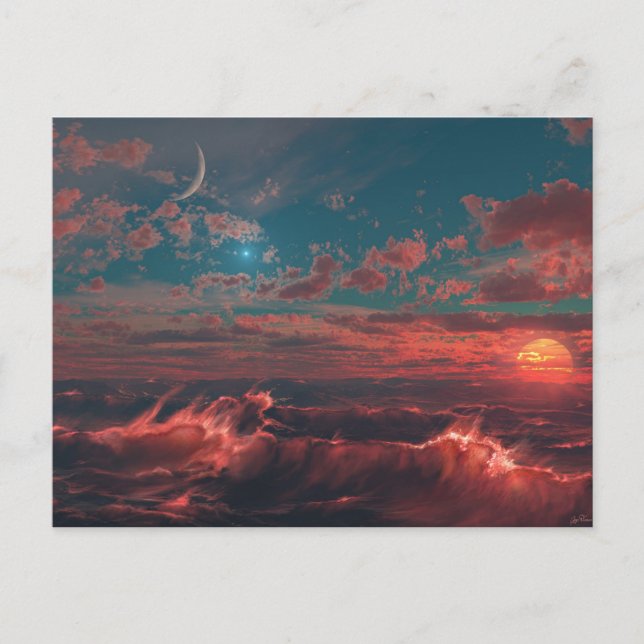 Ocean of Fire Postcard (Front)