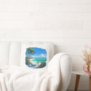 Ocean Paradise - Tropical Beach Oasis Cushion
