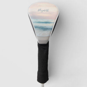 Ocean Pastel Colors Golf Head Cover