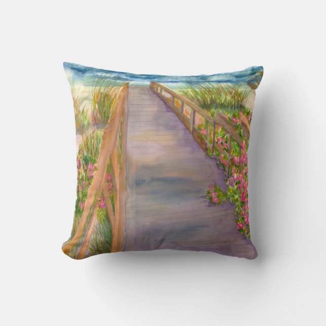Ocean Path Pillow (Front)
