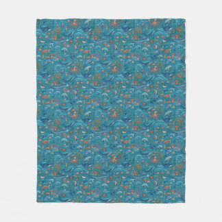 Ocean Pattern Fleece Blanket