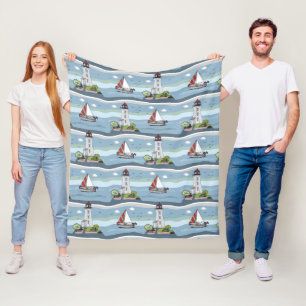 Ocean Pattern fleece blankets