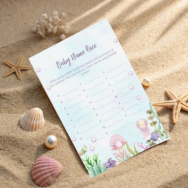 Ocean Pearl Name Race Game (Creator Uploaded)