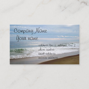 Ocean photo business card