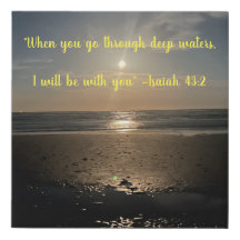 Ocean Picture with Scripture