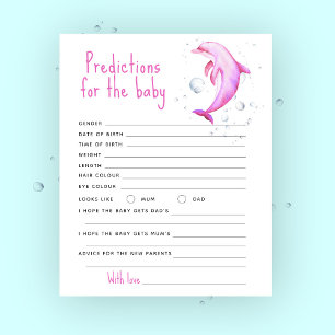 Ocean pink dolphin - predictions and advice baby