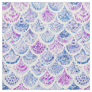 OCEAN PROTECTRESS Lavender Mermaid Scales Fabric