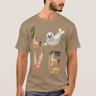 Ocean Puppy Animal Valentines Day Gift Sea Lion T-Shirt