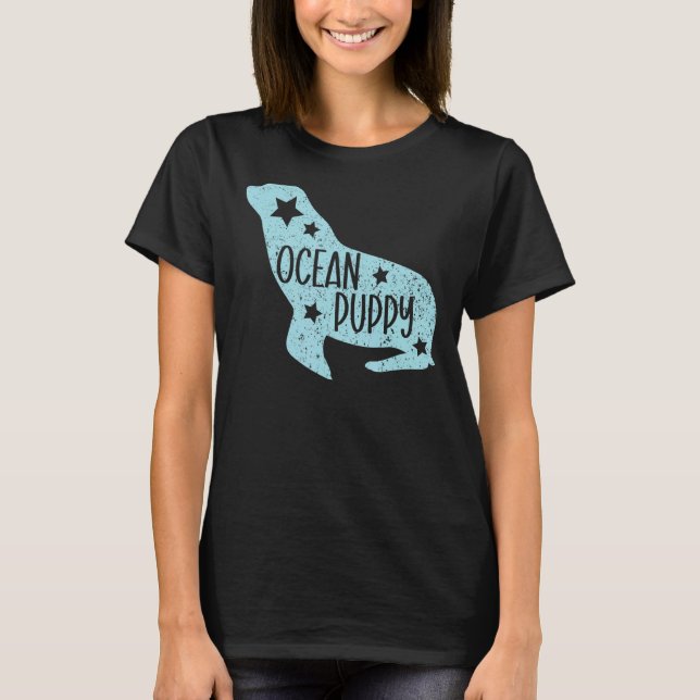 Ocean Puppy Sea Lion Whisperer Animal Marine Biolo T-Shirt (Front)