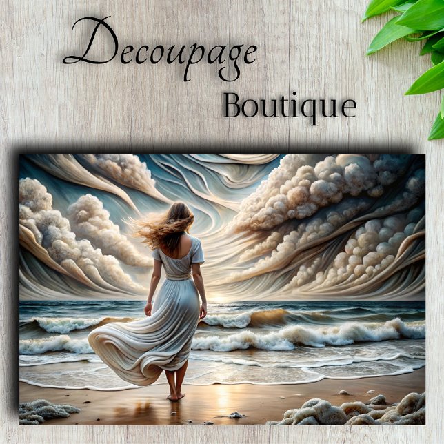 Ocean Reverie Decoupage Tissue Paper (Ocean Reverie Decoupage Tissue Paper)