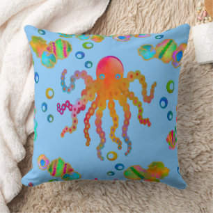 Ocean Rock Dwellers in Mediterranean Pools DC Cushion