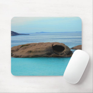 Ocean Rock Landscape Mouse Pad